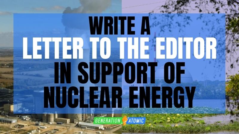 Write a letter to the editor for nuclear