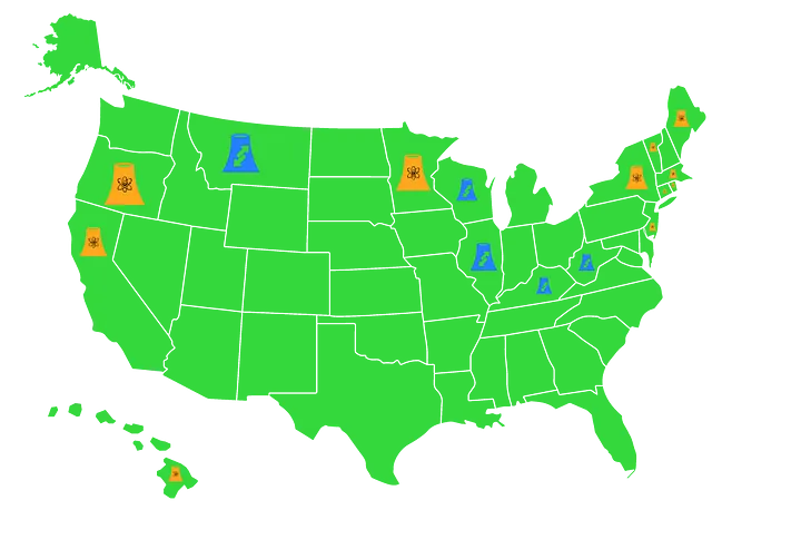 A Nuclear Paradox 11 States With Climate Goals But No Nuclear Plans